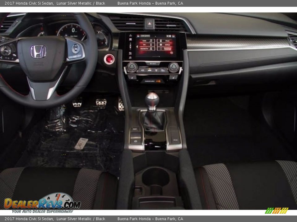 2017 Honda Civic Si Sedan Lunar Silver Metallic / Black Photo #13