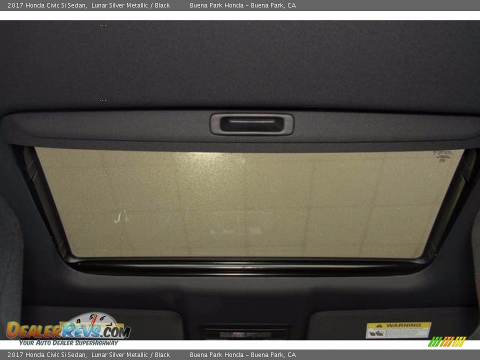 2017 Honda Civic Si Sedan Lunar Silver Metallic / Black Photo #14