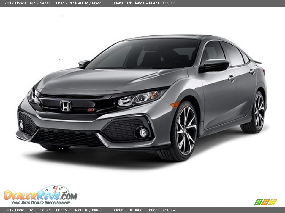 2017 Honda Civic Si Sedan Lunar Silver Metallic / Black Photo #21