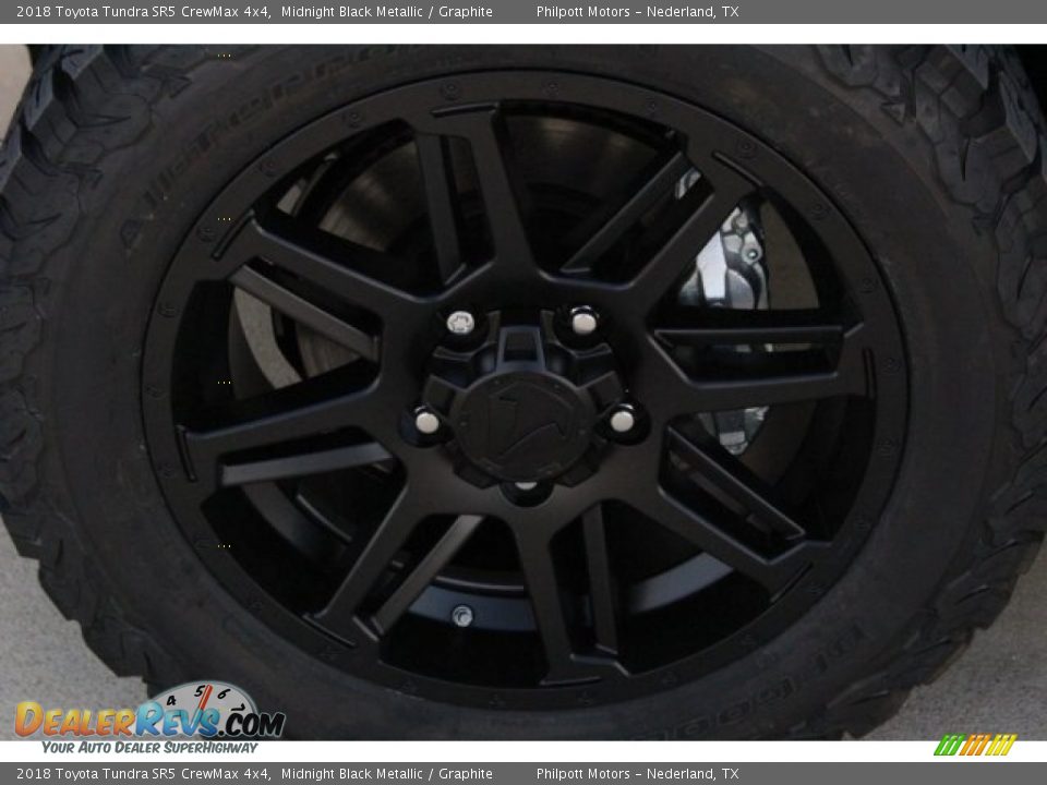 2018 Toyota Tundra SR5 CrewMax 4x4 Midnight Black Metallic / Graphite Photo #5