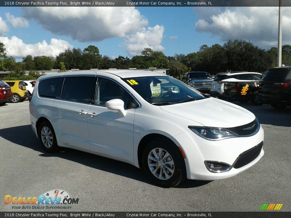 2018 Chrysler Pacifica Touring Plus Bright White / Black/Alloy Photo #8