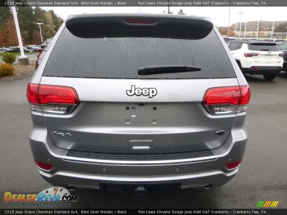 2018 Jeep Grand Cherokee Overland 4x4 Billet Silver Metallic / Black Photo #4