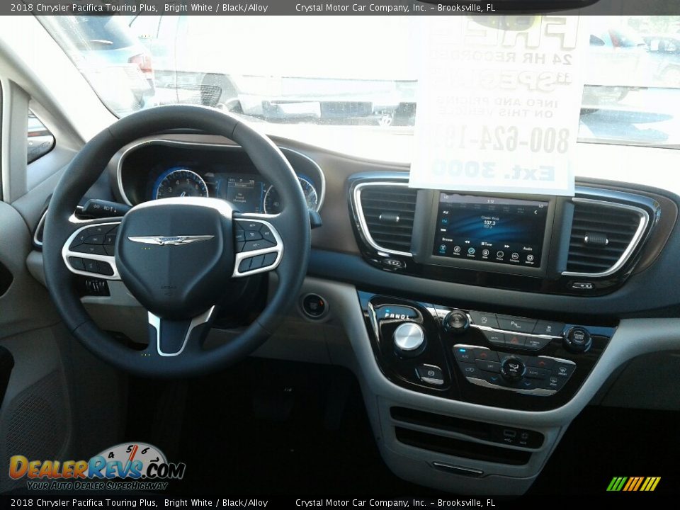 2018 Chrysler Pacifica Touring Plus Bright White / Black/Alloy Photo #14
