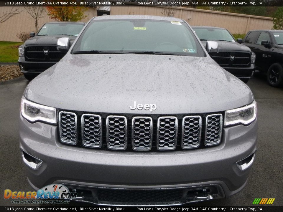 2018 Jeep Grand Cherokee Overland 4x4 Billet Silver Metallic / Black Photo #8