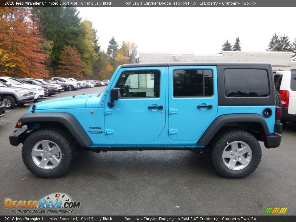 Chief Blue 2018 Jeep Wrangler Unlimited Sport 4x4 Photo #2