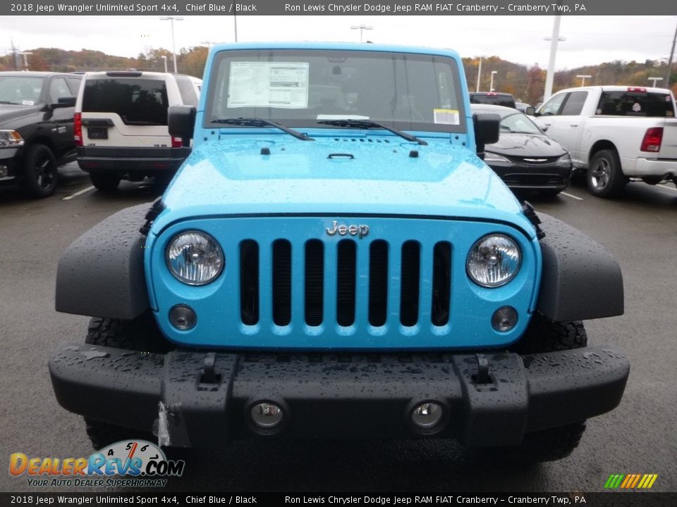 Chief Blue 2018 Jeep Wrangler Unlimited Sport 4x4 Photo #8