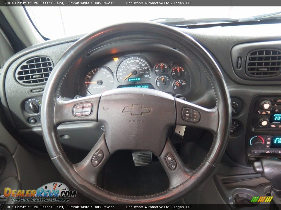 2004 Chevrolet TrailBlazer LT 4x4 Summit White / Dark Pewter Photo #13