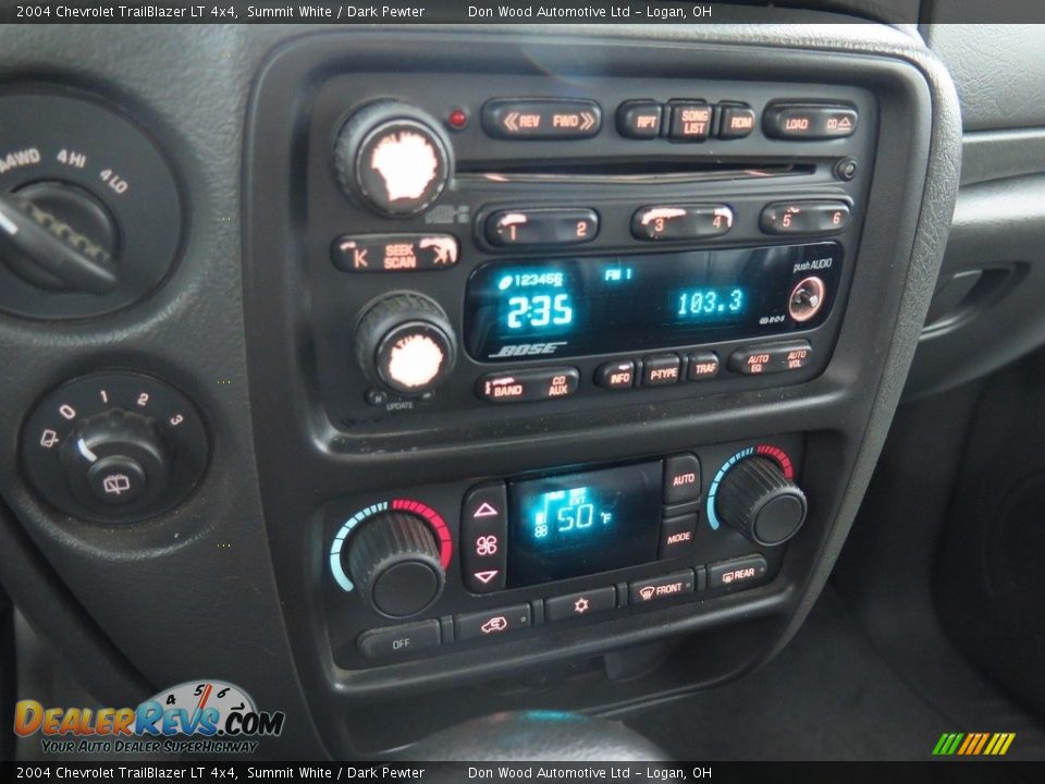 2004 Chevrolet TrailBlazer LT 4x4 Summit White / Dark Pewter Photo #15