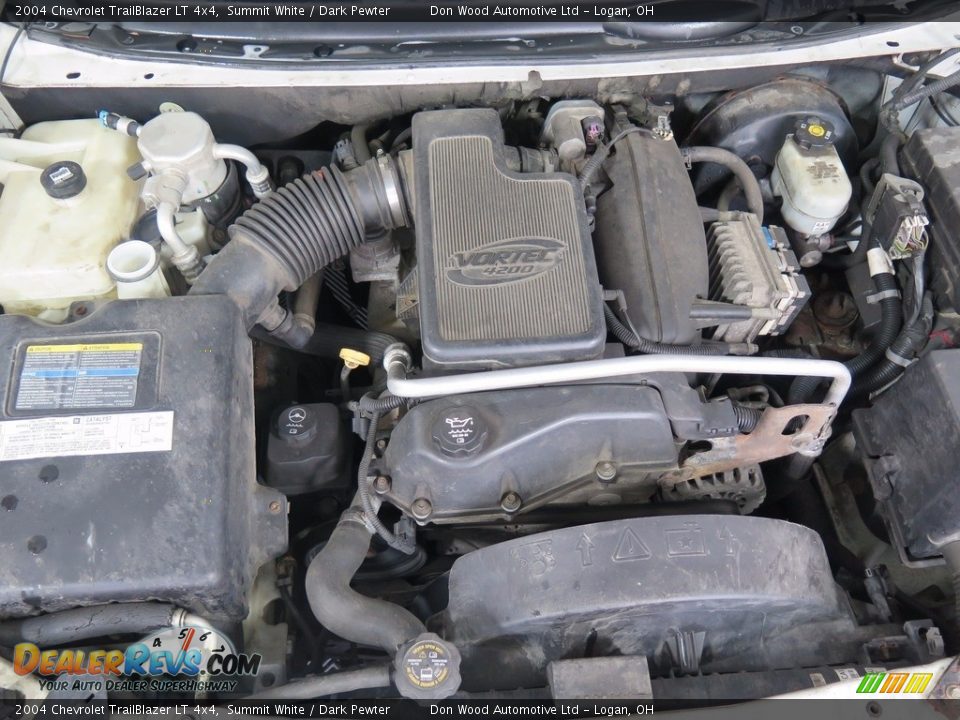 2004 Chevrolet TrailBlazer LT 4x4 Summit White / Dark Pewter Photo #22