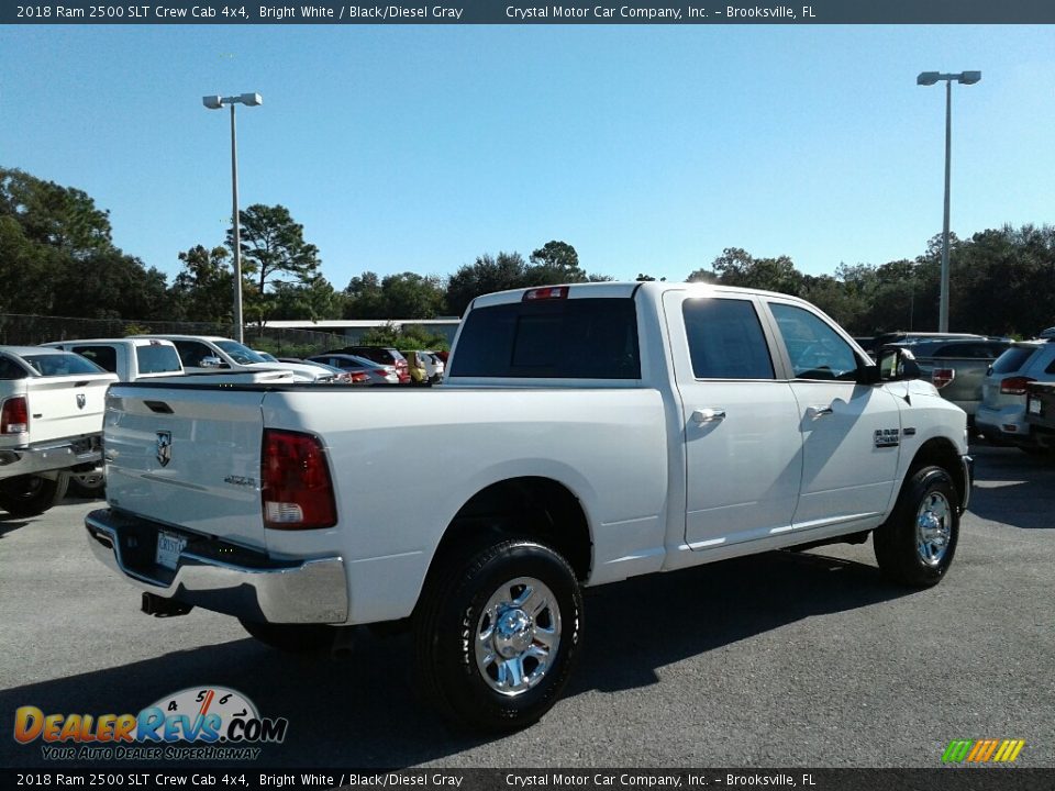 2018 Ram 2500 SLT Crew Cab 4x4 Bright White / Black/Diesel Gray Photo #5