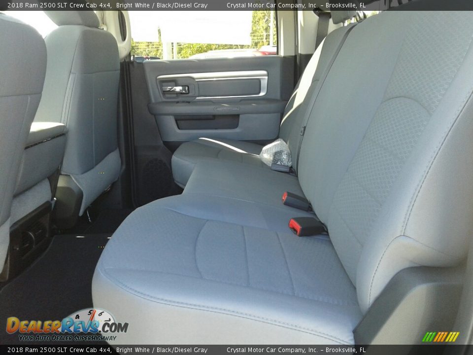 2018 Ram 2500 SLT Crew Cab 4x4 Bright White / Black/Diesel Gray Photo #12