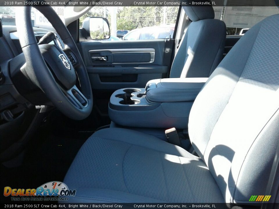 2018 Ram 2500 SLT Crew Cab 4x4 Bright White / Black/Diesel Gray Photo #13