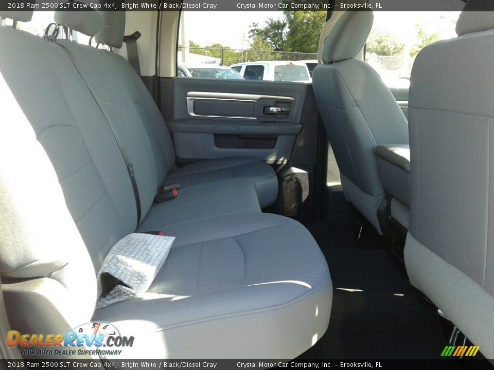 2018 Ram 2500 SLT Crew Cab 4x4 Bright White / Black/Diesel Gray Photo #14