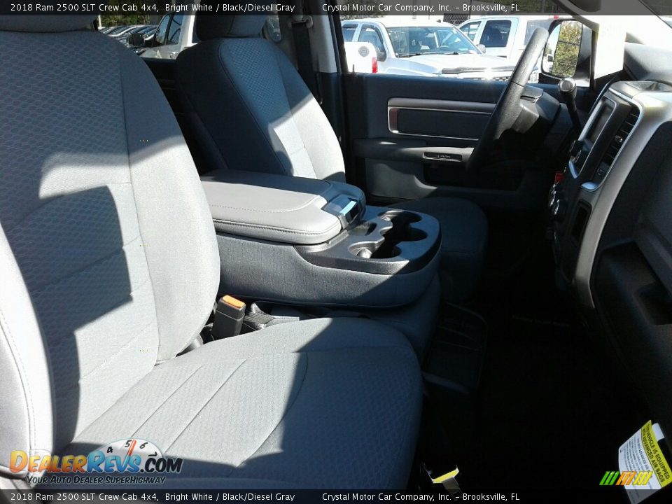2018 Ram 2500 SLT Crew Cab 4x4 Bright White / Black/Diesel Gray Photo #15