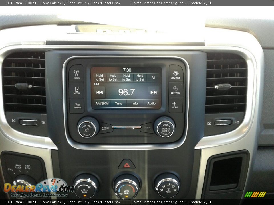 2018 Ram 2500 SLT Crew Cab 4x4 Bright White / Black/Diesel Gray Photo #18