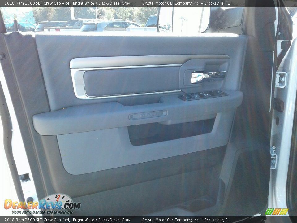 2018 Ram 2500 SLT Crew Cab 4x4 Bright White / Black/Diesel Gray Photo #20