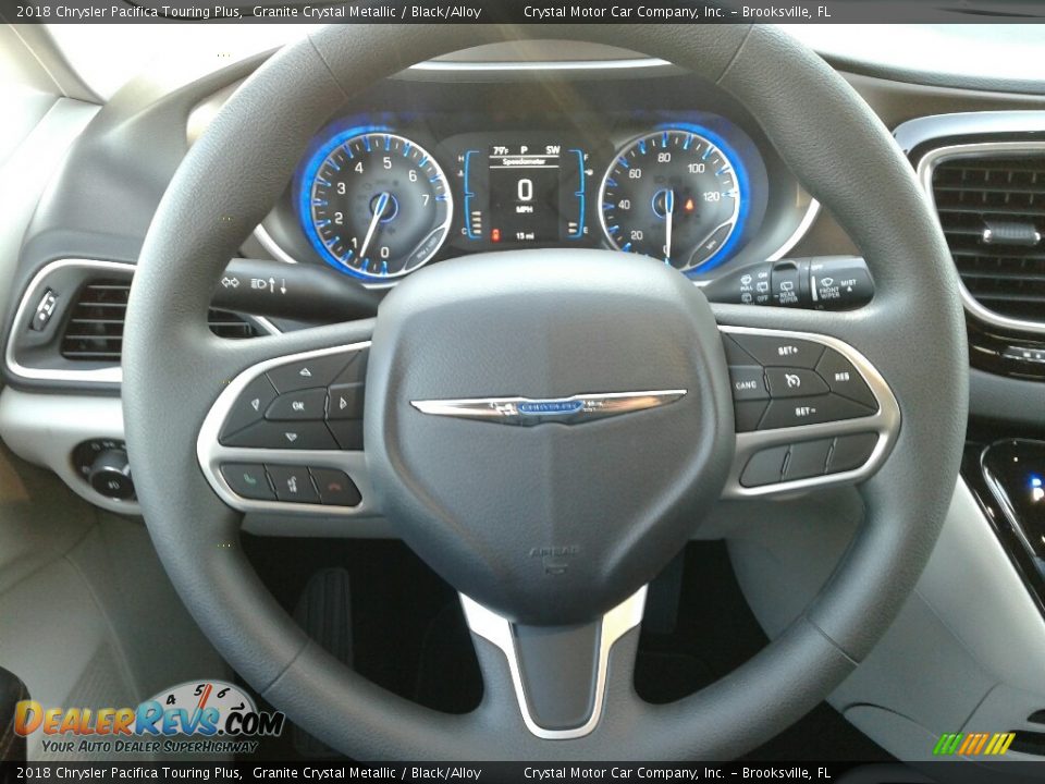 2018 Chrysler Pacifica Touring Plus Granite Crystal Metallic / Black/Alloy Photo #14