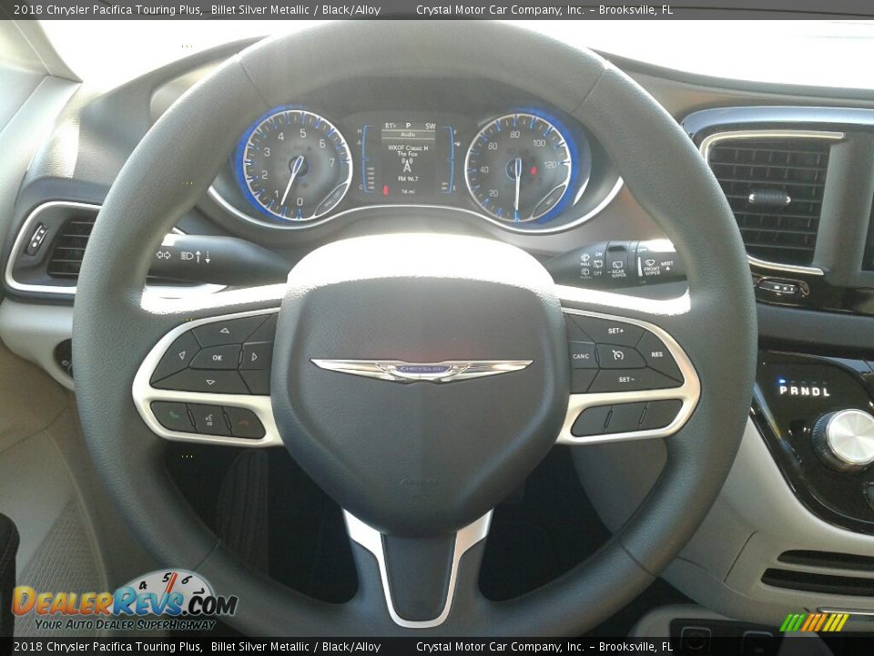 2018 Chrysler Pacifica Touring Plus Billet Silver Metallic / Black/Alloy Photo #16