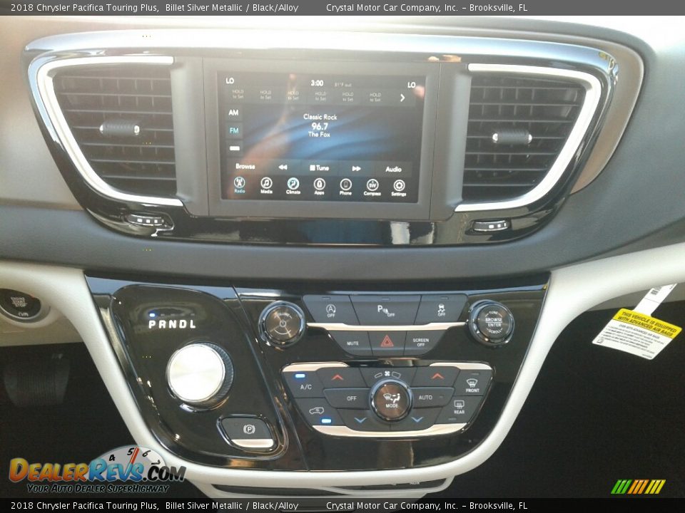2018 Chrysler Pacifica Touring Plus Billet Silver Metallic / Black/Alloy Photo #17