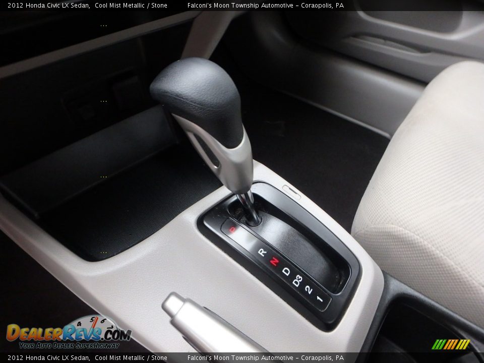 2012 Honda Civic LX Sedan Cool Mist Metallic / Stone Photo #21