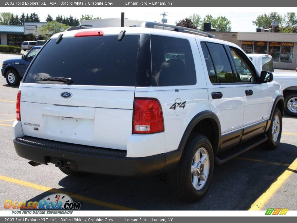 2003 Ford Explorer XLT 4x4 Oxford White / Graphite Grey Photo #5