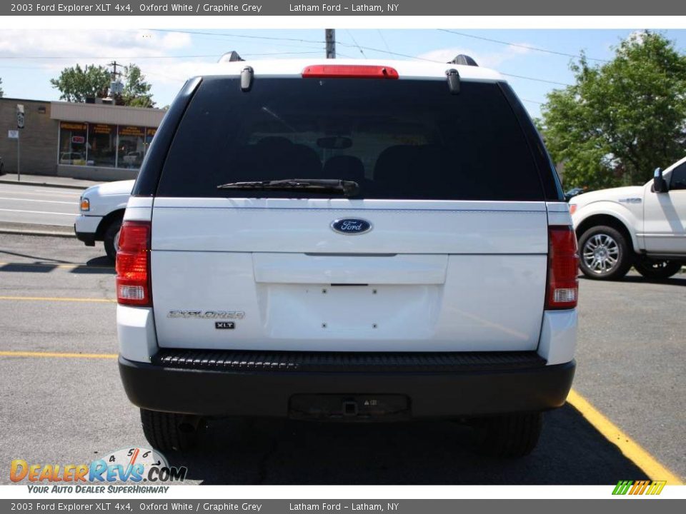 2003 Ford Explorer XLT 4x4 Oxford White / Graphite Grey Photo #6