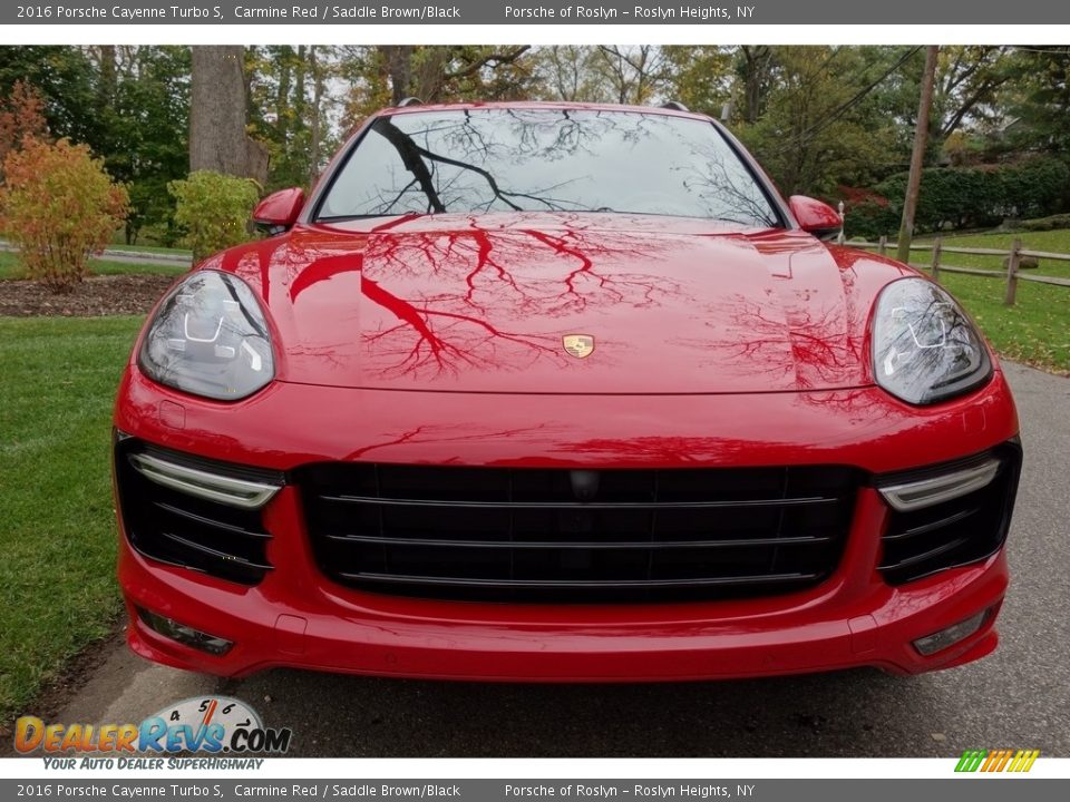 2016 Porsche Cayenne Turbo S Carmine Red / Saddle Brown/Black Photo #2