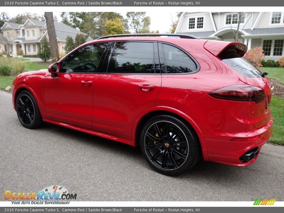 2016 Porsche Cayenne Turbo S Carmine Red / Saddle Brown/Black Photo #4