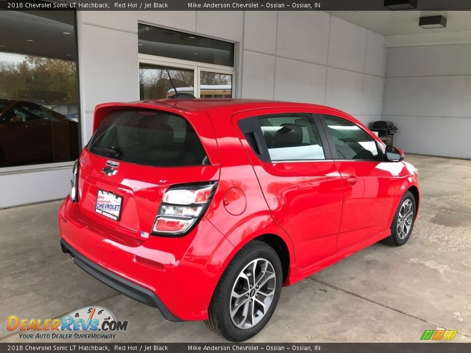2018 Chevrolet Sonic LT Hatchback Red Hot / Jet Black Photo #5