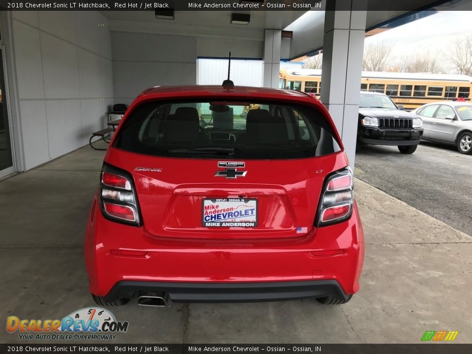 2018 Chevrolet Sonic LT Hatchback Red Hot / Jet Black Photo #7