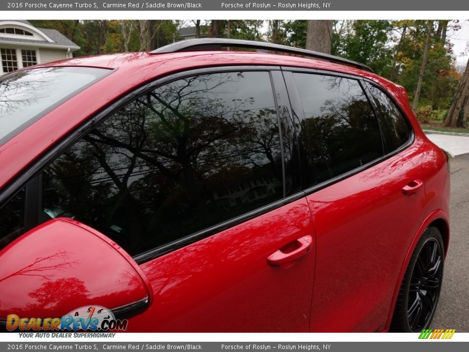 2016 Porsche Cayenne Turbo S Carmine Red / Saddle Brown/Black Photo #12