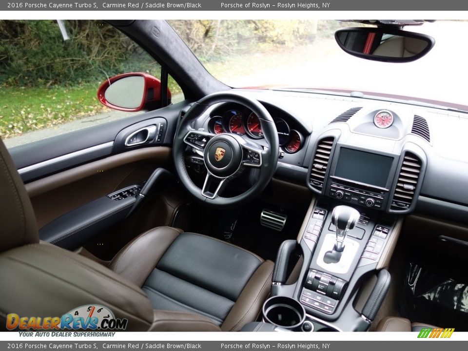 2016 Porsche Cayenne Turbo S Carmine Red / Saddle Brown/Black Photo #15