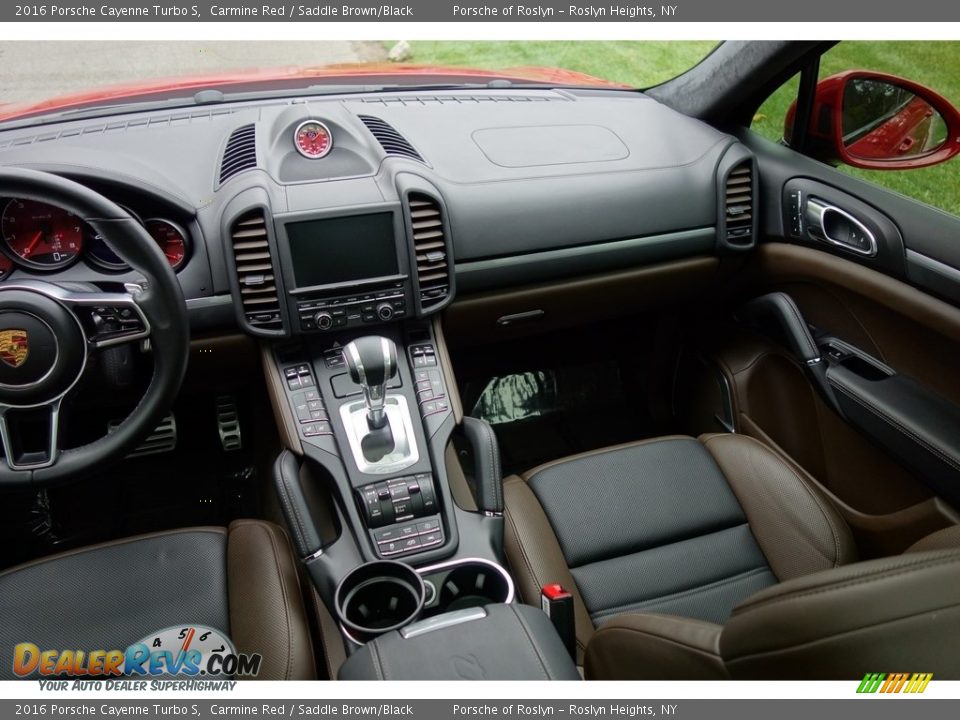 2016 Porsche Cayenne Turbo S Carmine Red / Saddle Brown/Black Photo #17