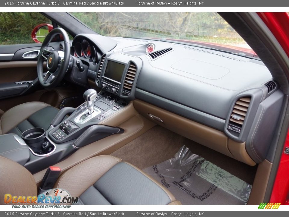 2016 Porsche Cayenne Turbo S Carmine Red / Saddle Brown/Black Photo #19