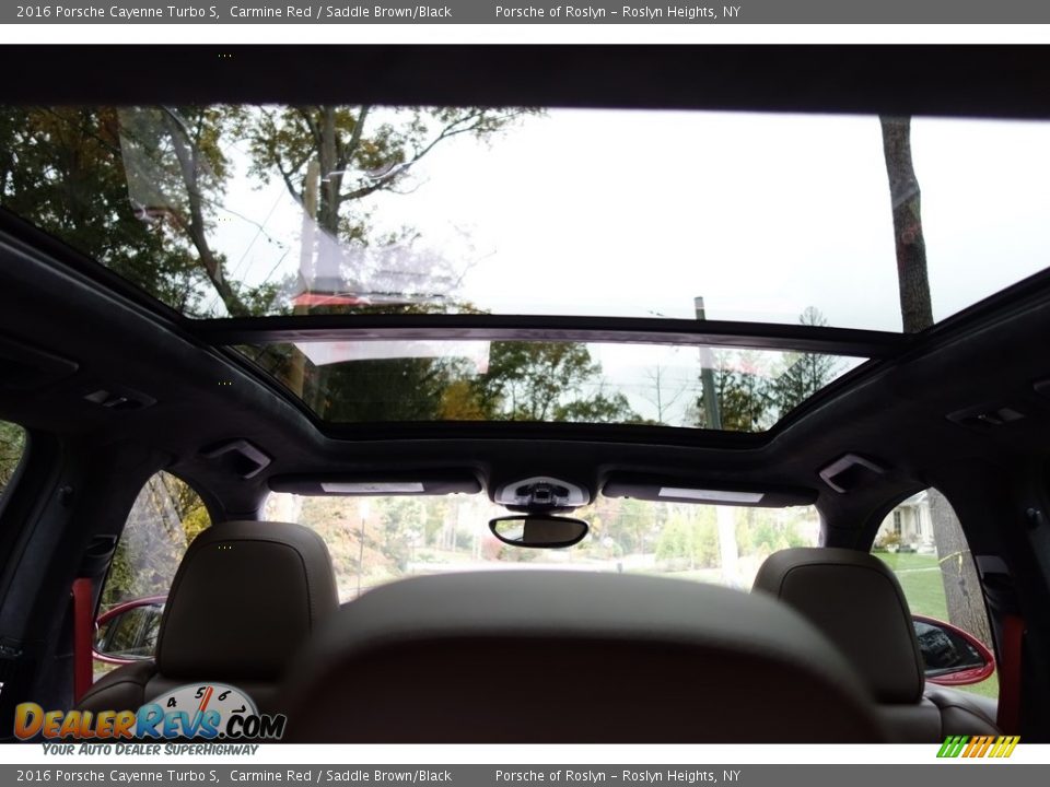 2016 Porsche Cayenne Turbo S Carmine Red / Saddle Brown/Black Photo #20