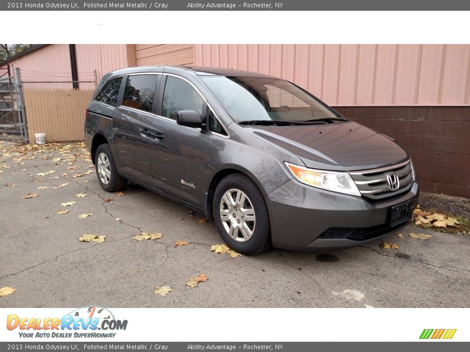2013 Honda Odyssey LX Polished Metal Metallic / Gray Photo #3