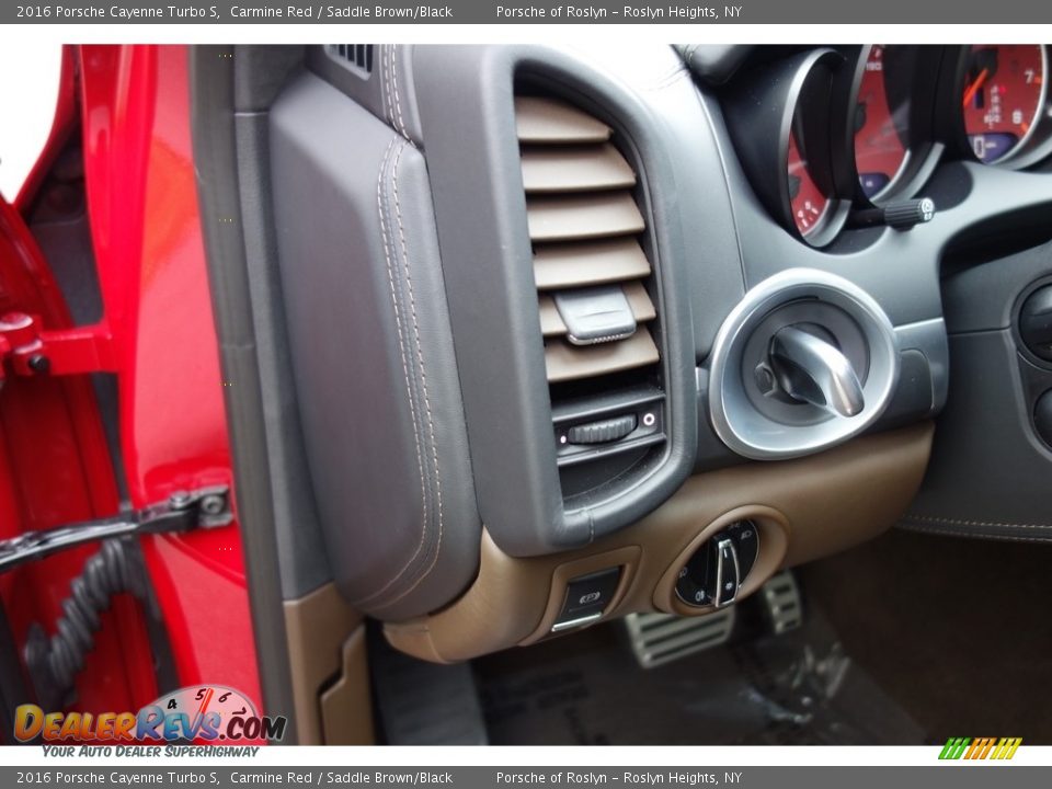2016 Porsche Cayenne Turbo S Carmine Red / Saddle Brown/Black Photo #27