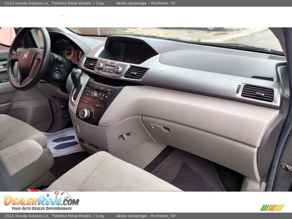 2013 Honda Odyssey LX Polished Metal Metallic / Gray Photo #19