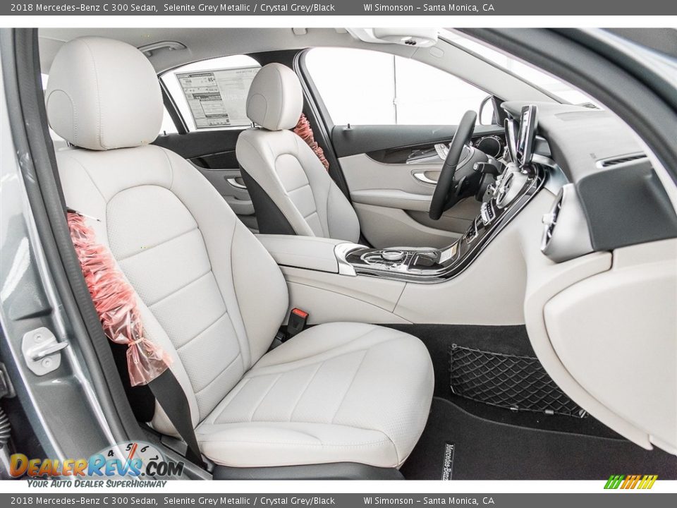 2018 Mercedes-Benz C 300 Sedan Selenite Grey Metallic / Crystal Grey/Black Photo #2