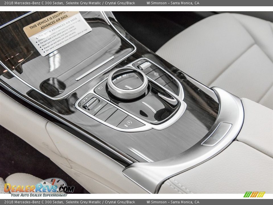 2018 Mercedes-Benz C 300 Sedan Selenite Grey Metallic / Crystal Grey/Black Photo #7