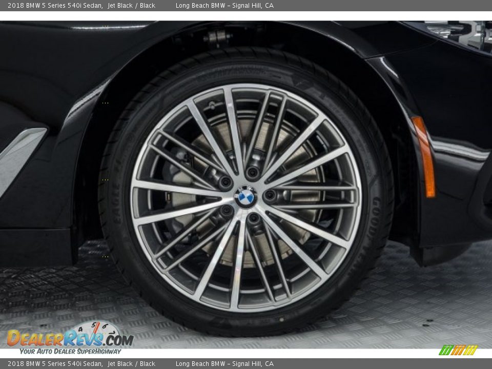 2018 BMW 5 Series 540i Sedan Jet Black / Black Photo #9