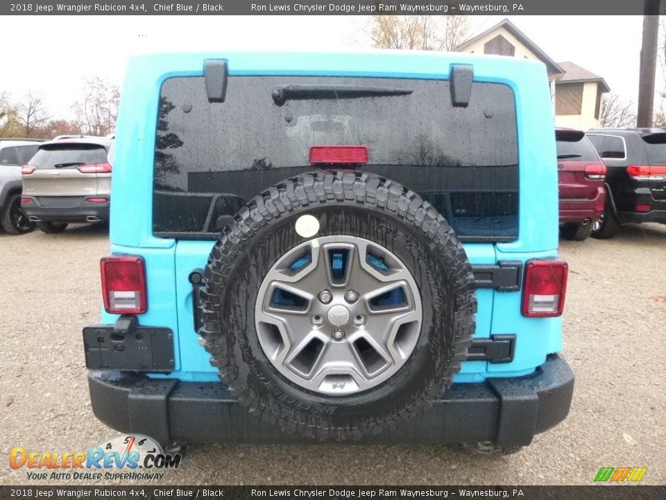 2018 Jeep Wrangler Rubicon 4x4 Chief Blue / Black Photo #4