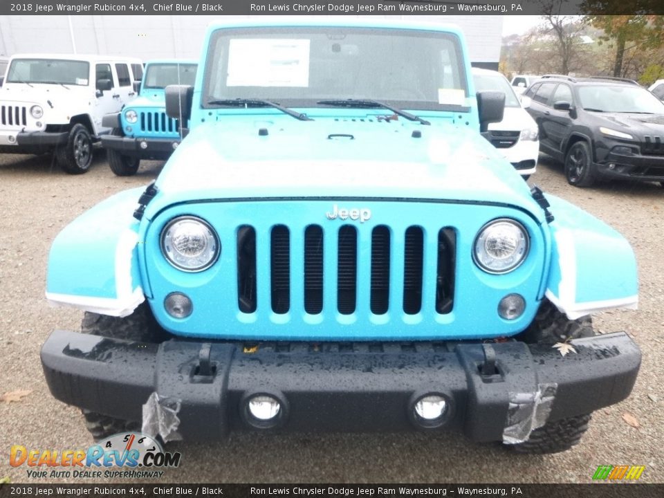 2018 Jeep Wrangler Rubicon 4x4 Chief Blue / Black Photo #8