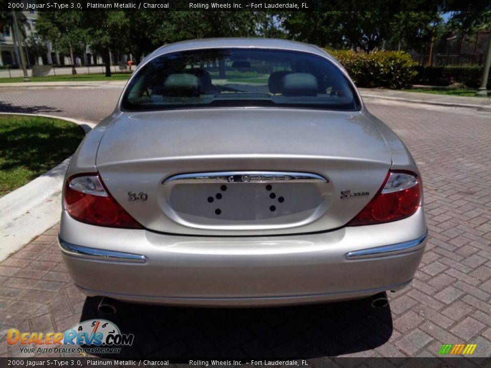 2000 Jaguar S-Type 3.0 Platinum Metallic / Charcoal Photo #15