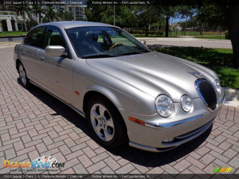 2000 Jaguar S-Type 3.0 Platinum Metallic / Charcoal Photo #24
