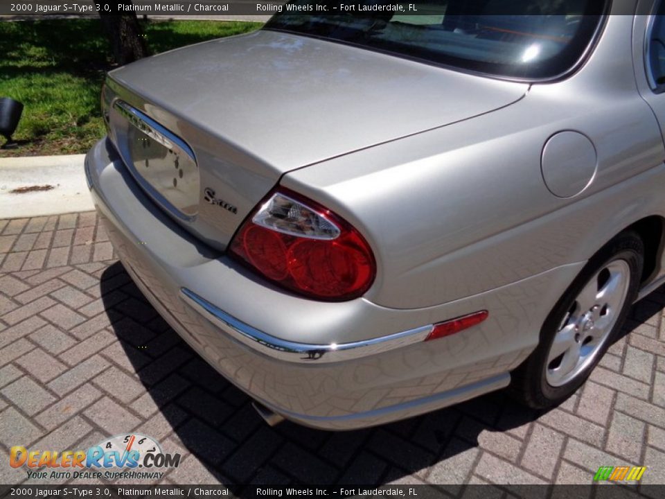 2000 Jaguar S-Type 3.0 Platinum Metallic / Charcoal Photo #34