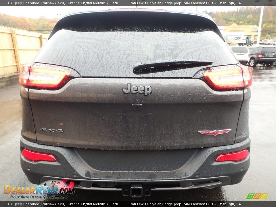 2018 Jeep Cherokee Trailhawk 4x4 Granite Crystal Metallic / Black Photo #4