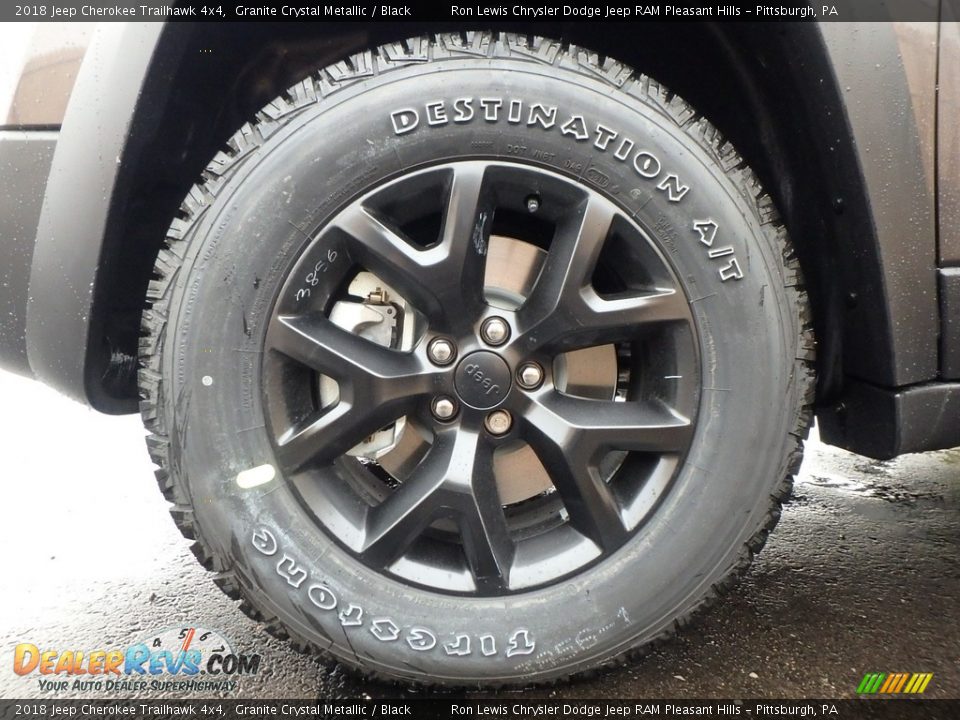 2018 Jeep Cherokee Trailhawk 4x4 Granite Crystal Metallic / Black Photo #9