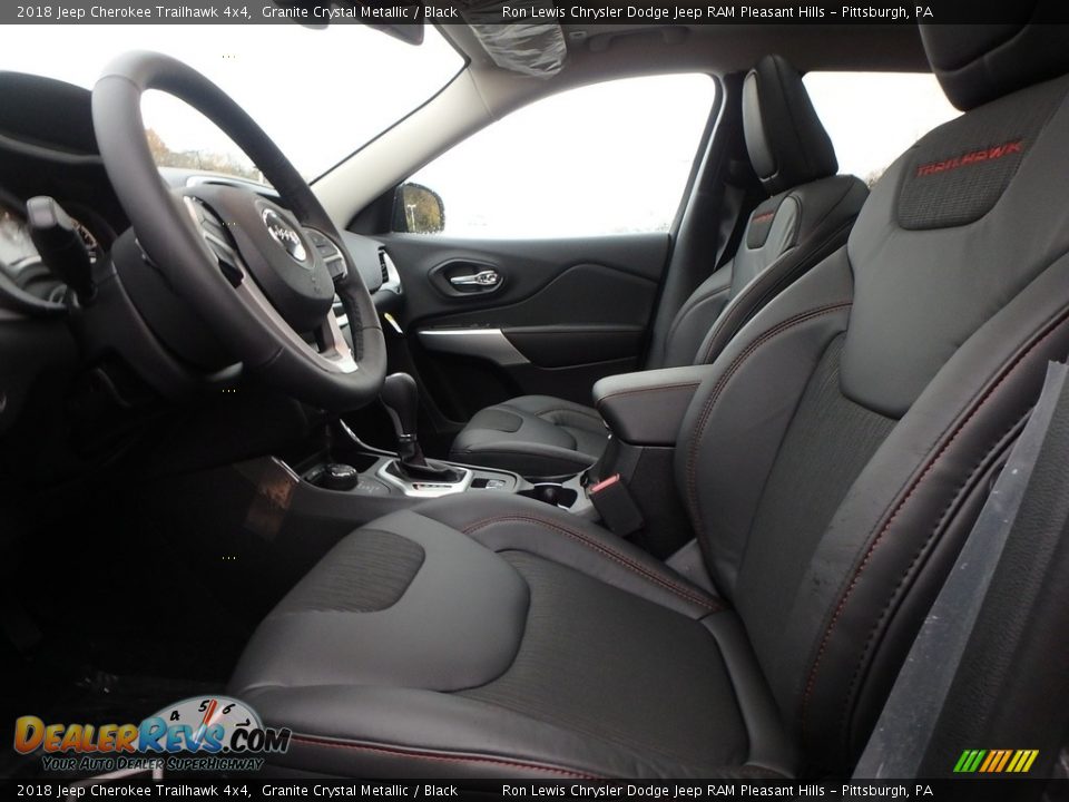 2018 Jeep Cherokee Trailhawk 4x4 Granite Crystal Metallic / Black Photo #10