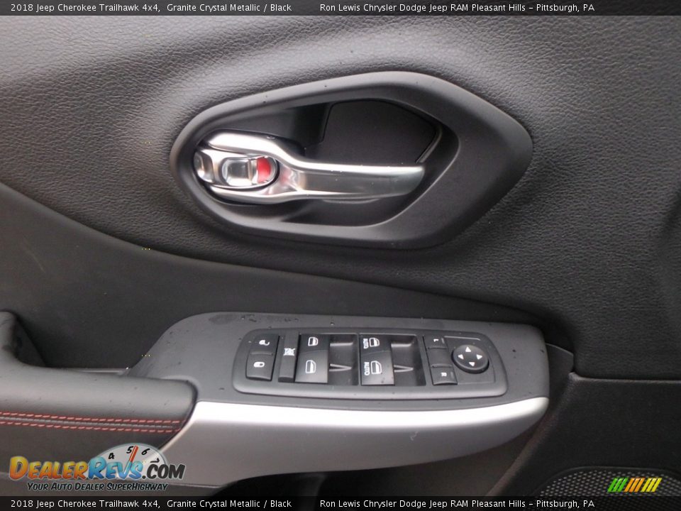 2018 Jeep Cherokee Trailhawk 4x4 Granite Crystal Metallic / Black Photo #13